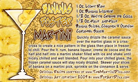 Bananas Foster Martini Is Def A Top Fav Of Mine Bananas Foster Fun Drink Recipe Banana