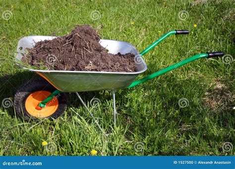 Wheelbarrow Stock Photo Image Of Handbarrow Ground Lawn 1527500