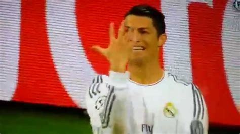 Funny Christiano Ronaldo Goal Celebration Vs Bayern Munich Youtube