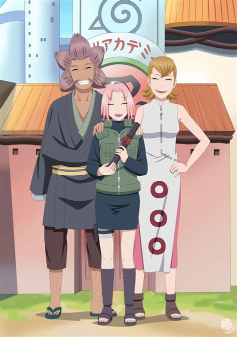 Haruno Family By Hanabi Rin On Deviantart Naruto Shippuden Sasuke Naruto Dan Sasuke Naruto