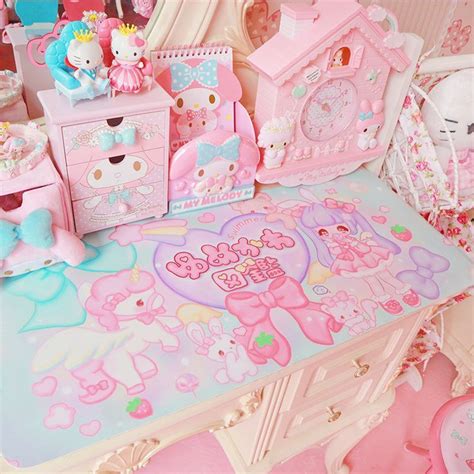 I was inspired by the colors in korean vloggers' decor. pinklovelypinkie | Kawaii bedroom, Kawaii room, Cute room ...