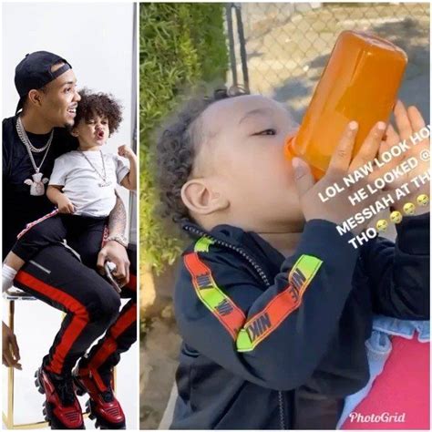 G Herbo Clowning His Son Yosohn For Still Drinking Out Of A Bottle 🤣