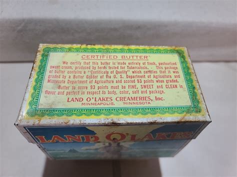 Vintage Land Olakes Sweet Cream Butter 3 X 5 Recipe Card Holder Box