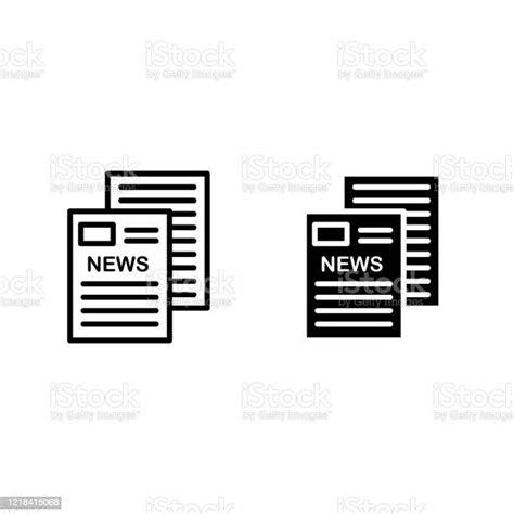 News Paper Icons Stock Illustration Download Image Now Icon News