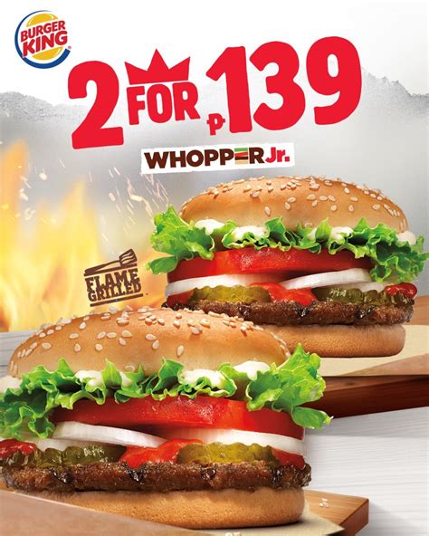 Burger King 2 For P139 Promo Until Dec 31 2018 Proud Kuripot