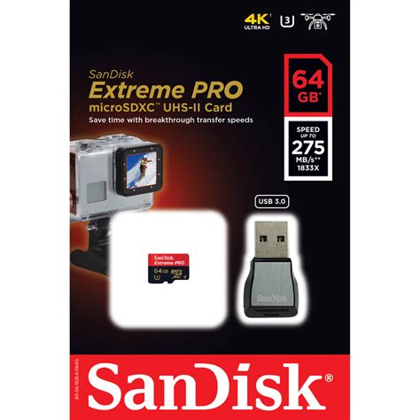 Buy Sandisk Extreme Pro Microsdxc Uhs Ii Card 64 Gb Best Price Online