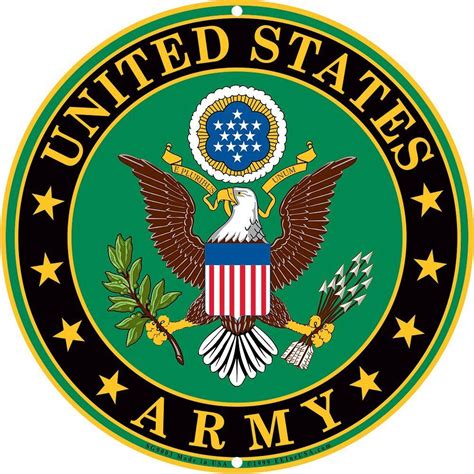 Us Service Branch Military Logo Aluminum Sign