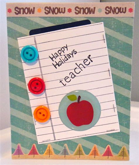 Fun and funny cards that will turn a gift card into a memorable teacher appreciation gift! Donna's Crafty Place: Happy Holidays Teacher!