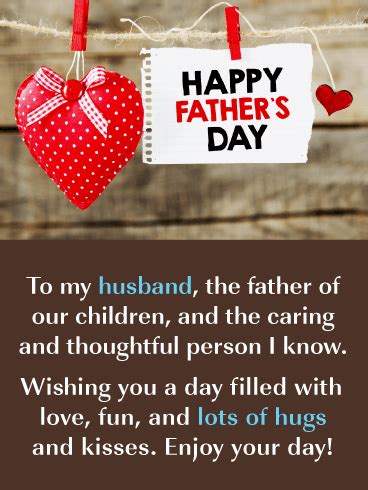 Happy father's day to my dear husband, the father of our beautiful children and the love of my life. Father's Day Cards 2020, Happy Father's Day Greetings 2020 | Birthday & Greeting Cards by Davia ...