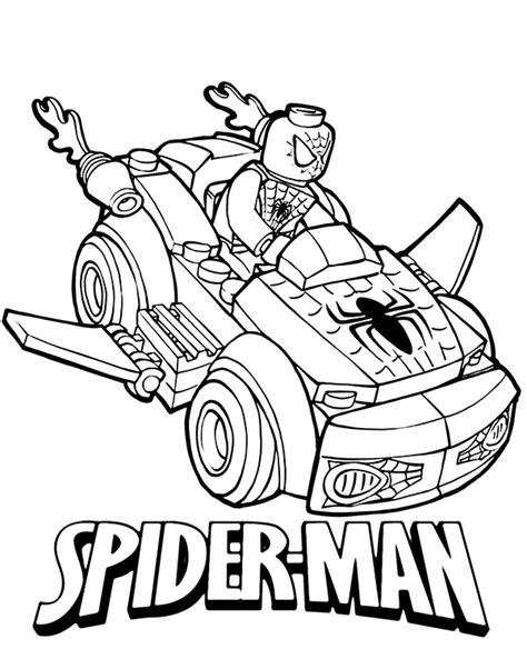 It's easy, because it's free! Lego Spiderman coloring page - Topcoloringpages.net