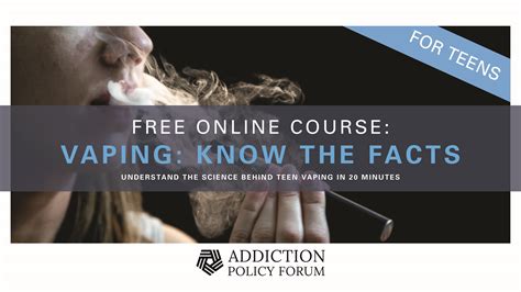 vaping know the facts for teens addiction school