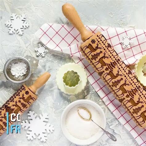Christmas 3d Rolling Pin Video Video Baking Unique Christmas