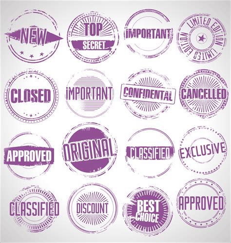 Collection Of Grunge Rubber Stamp 657108 Vector Art At Vecteezy