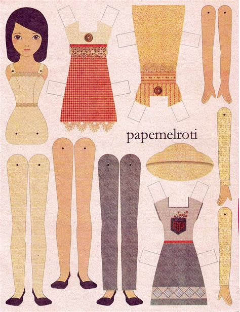 Kitsch Of The Week Paper Dolls Paper Doll Template
