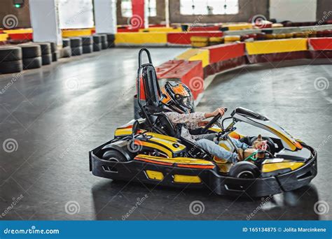Kids Indoor Go Karting Stock Image Image Of Motorsport 165134875