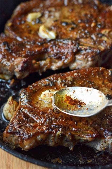 I've heard of a1 sauce before, maybe i've seen it in the usa before. Pan Seared Garlic Rib Eye Steak | Recipe | Grilled steak ...
