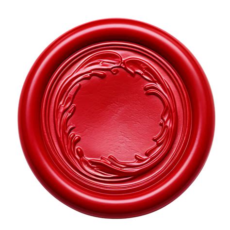 Ai Generated Red Wax Seal Clip Art 34930437 Png