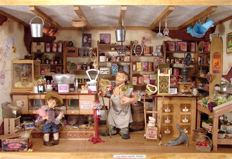 1940s General Store 112 Scale Miniature Dolls House Shop Dollhouse