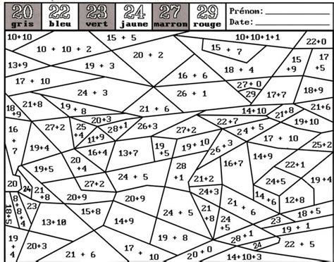 Coloriage204 coloriage magique ce1 calcul