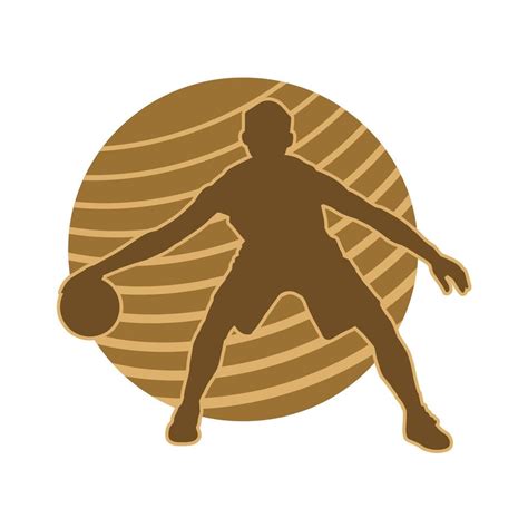 Male Basketball Player Vector Silhouette 13317761 Vector Art At Vecteezy