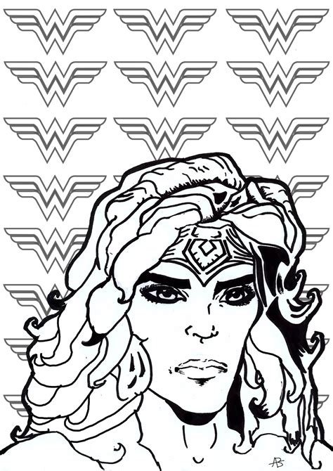 Wonder Woman Books Adult Coloring Pages