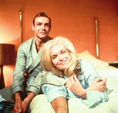 Sean Connery And Shirley Eaton Goldfinger 1964 Sean Connery James