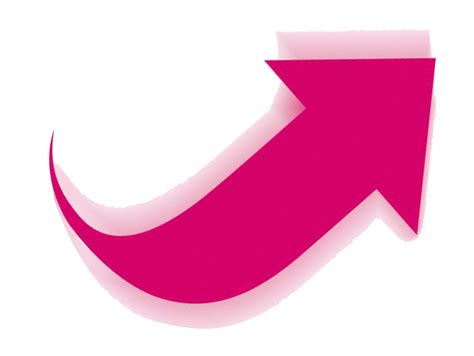 Pink M Font Curved Arrow Png Download 710534 Free Transparent