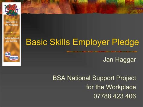 Ppt Basic Skills Employer Pledge Powerpoint Presentation Free