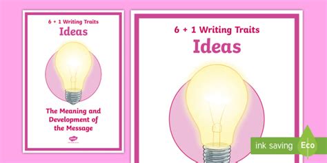 6 Traits Of Writing With Examples Info And Primary Resources