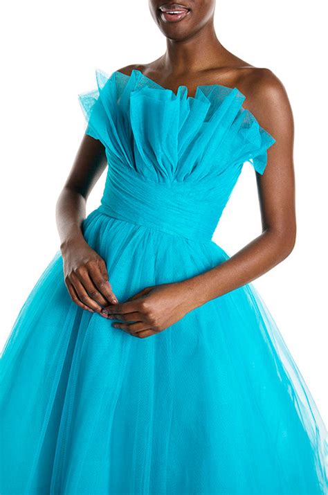 Strapless Tulle Ball Gown