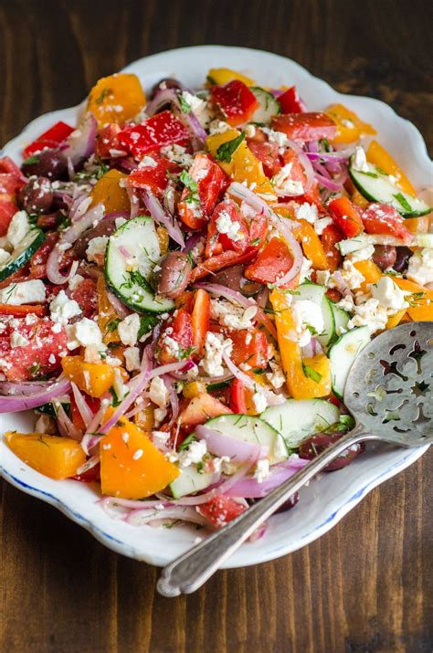 Tomato Salad With Red Onion Dill And Feta Recipe