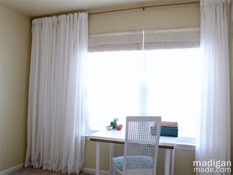 Just be sure to check how wide the curtains are before ordering so you don't accidentally end up with a in a setup like ours in the bedroom, it's hard to hang the curtains wide (since the windows are right. How to Create an Extra Long Curtain Rod