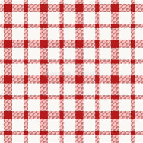 Red White Classic Fabric Pattern Stock Vector Illustration Of Gingham