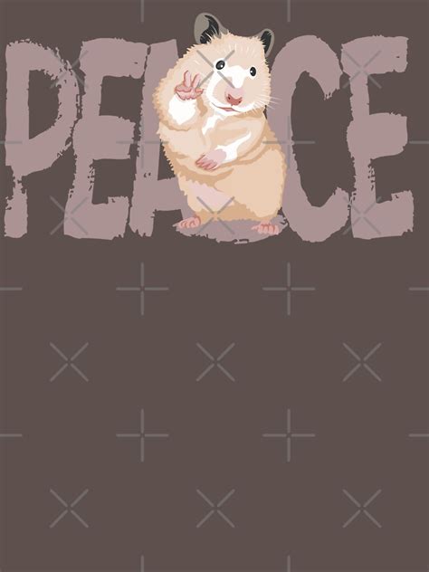 Peace Sign Hamster T Shirt For Sale By Sakyatshirts Redbubble