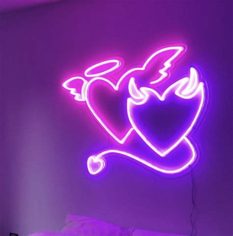 Neon Lights Neon Edgy Purple Aesthetic Wallpaper Download Free Mock Up