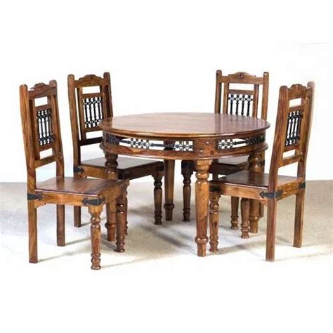 Round Wooden Dining Table Set At Rs 12000set Wooden Dining Table In