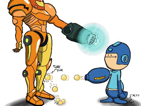 Colors Live Samus Vs Mega Man By Akalink