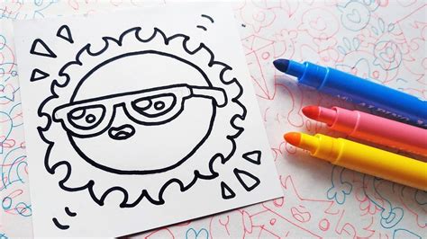 Cómo Dibujar El Sol Dibujos Fáciles Garabatos Kawaii Garabatos