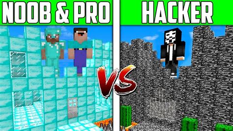 Minecraft Noob Vs Pro Vs Hacker Castle House Challenge In Minecraft