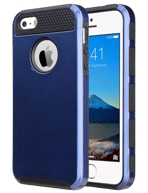 Iphone 5s Case Ulak Iphone Se 5 Case Hybrid Dual Layer Slim Case With