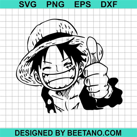 Monkey D Luffy SVG, Luffy Super Like SVG, One Piece SVG, Anime SVG