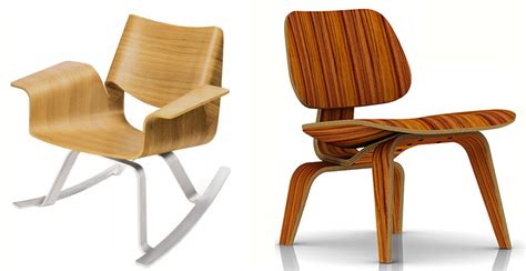 Wood chairs and wood chair parts. Popular Plywood Chairs: bent and molded - Captivatist