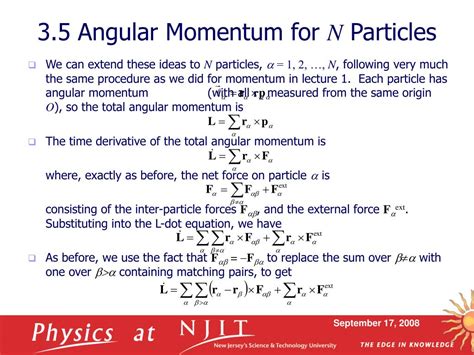 Ppt Physics 430 Lecture 6 Center Of Mass Angular Momentum