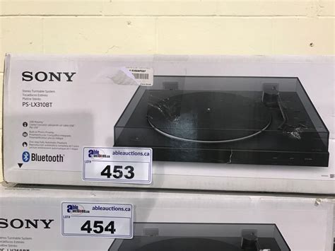 Sony Stereo Turntable System Model Ps Lx310bt