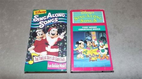 Walt Disney Sing Along Songs Vhs Videos Lot Twelve Days Christmas
