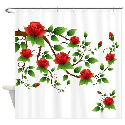 Elegant Red Roses Shower Curtain By 1512boulevard