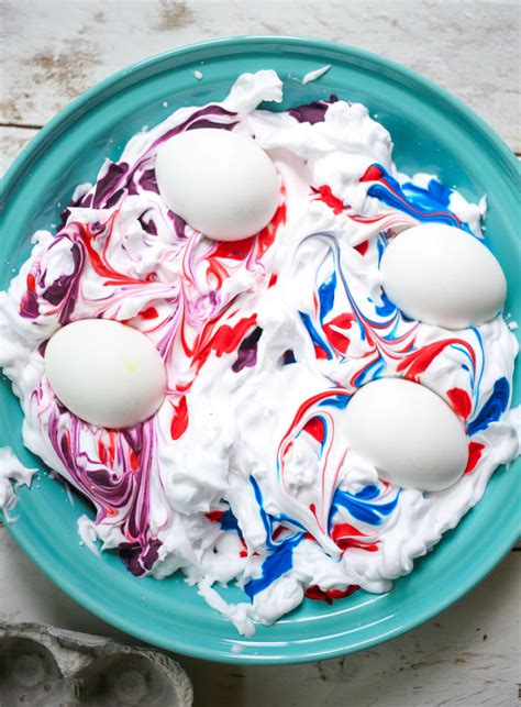 Shaving Cream Dyed Easter Eggs Our Best Bites