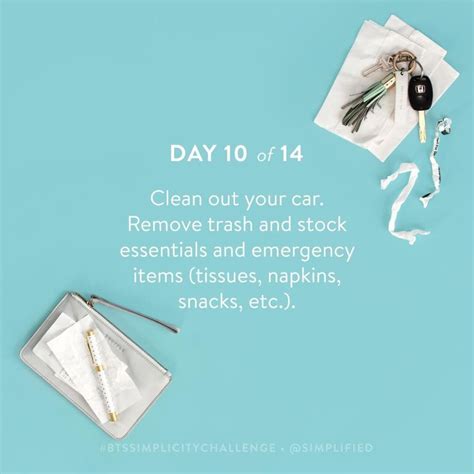 Btssimplicitychallenge No 10 Of 14 Make It A Habit To Clean Out Your