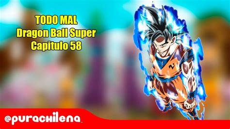 Sin embargo, esta paz es de corta duración; TODO MAL | Dragon Ball Super Capitulo 58 (Manga ...