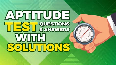 How To Pass Aptitude Test Questions With Answers And Solutions Youtube